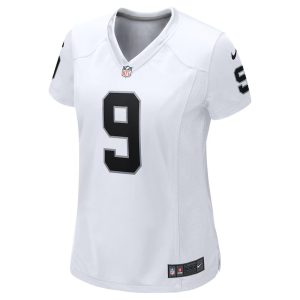 Womens Las Vegas Raiders Tyree Wilson Game Jersey White