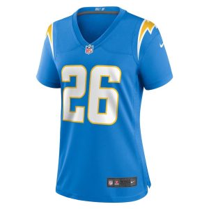 Womens Los Angeles Chargers Alex Erickson Team Game Jersey Powder Blue