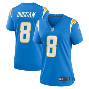 Womens Los Angeles Chargers Max Duggan Team Game Jersey Powder Blue