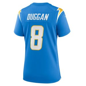 Womens Los Angeles Chargers Max Duggan Nike Team Game Jersey Powder Blue 3