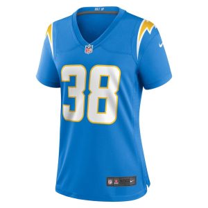 Womens Los Angeles Chargers Milton Wright Game Jersey Powder Blue