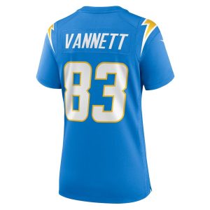 Womens Los Angeles Chargers Nick Vannett Nike Team Game Jersey Powder Blue 3