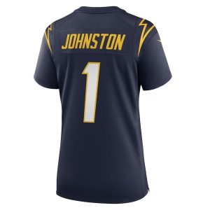 Womens Los Angeles Chargers Quentin Johnston Nike Alternate Game Jersey Navy 3