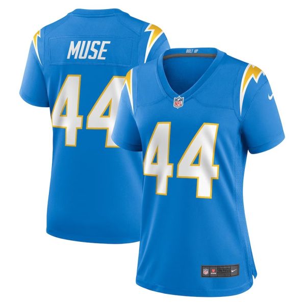 Womens Los Angeles Chargers Tanner Muse Team Game Jersey Powder Blue