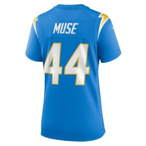 Womens Los Angeles Chargers Tanner Muse Nike Team Game Jersey Powder Blue 3