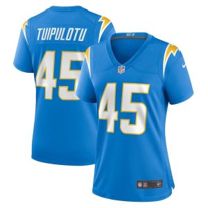 Womens Los Angeles Chargers Tuli Tuipulotu Team Game Jersey Powder Blue