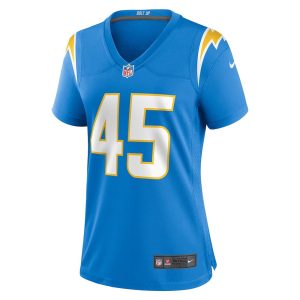 Womens Los Angeles Chargers Tuli Tuipulotu Team Game Jersey Powder Blue