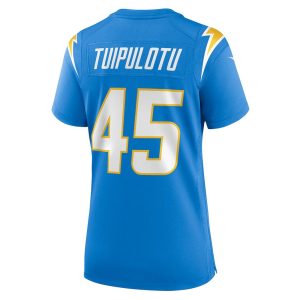 Womens Los Angeles Chargers Tuli Tuipulotu Nike Team Game Jersey Powder Blue 3