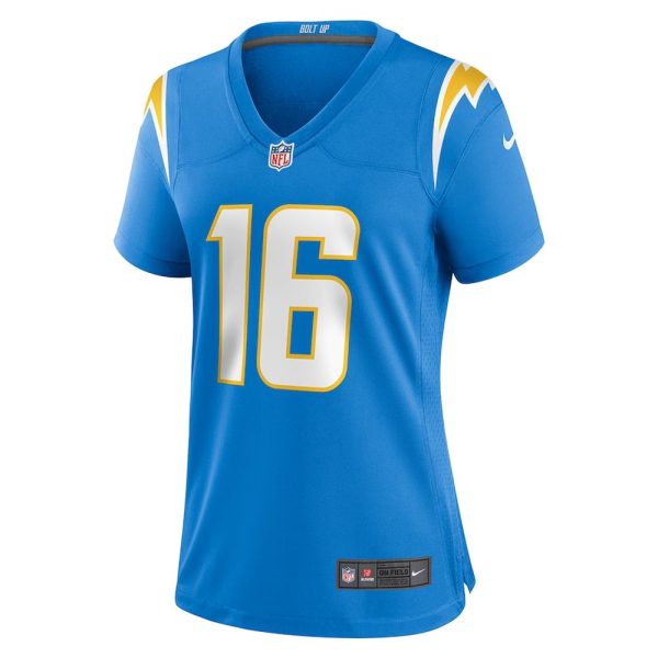 Womens Los Angeles Chargers Tyler Johnson Team Game Jersey Powder Blue