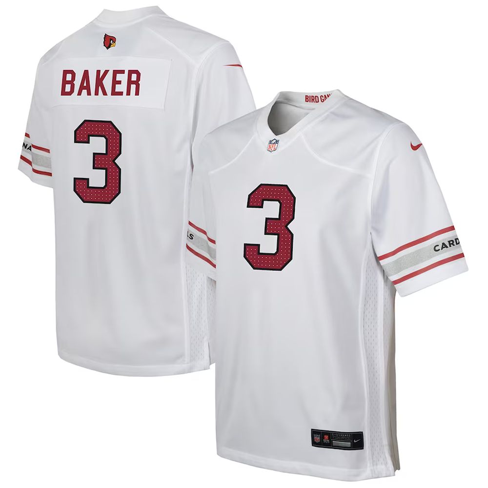 Youth Arizona Cardinals Jersey Budda Baker Nike Game Player White