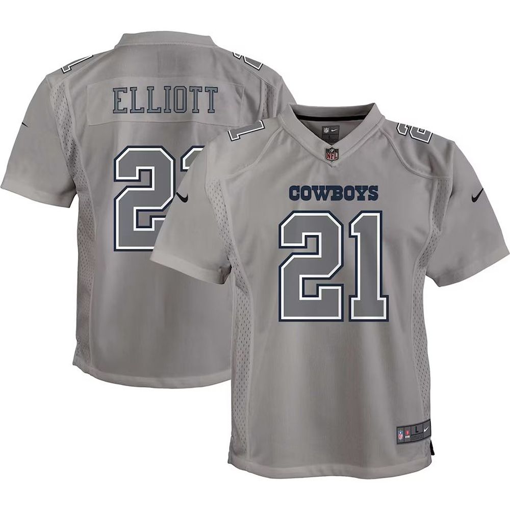 Men's Nike Ezekiel Elliott Silver Dallas Cowboys Inverted Legend