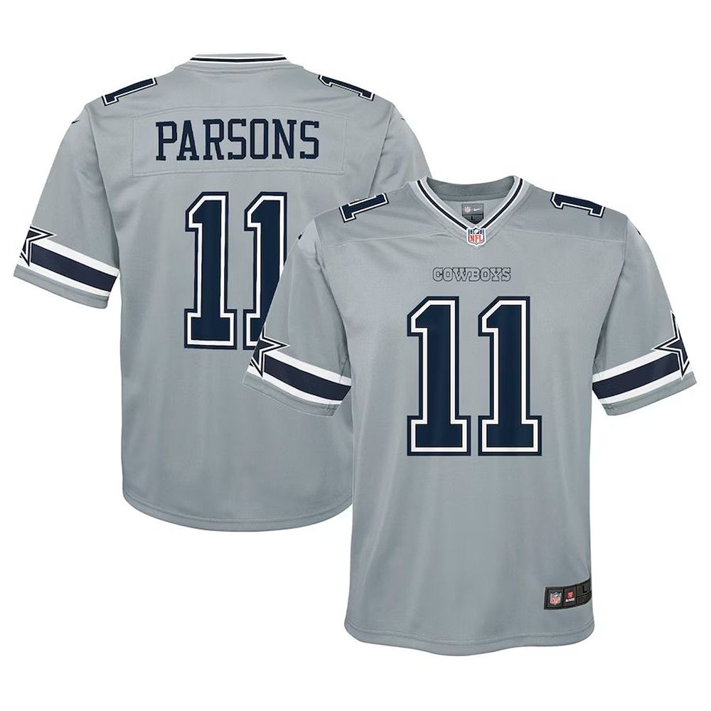 Youth Nike Trevon Diggs Gray Dallas Cowboys Inverted Game Jersey