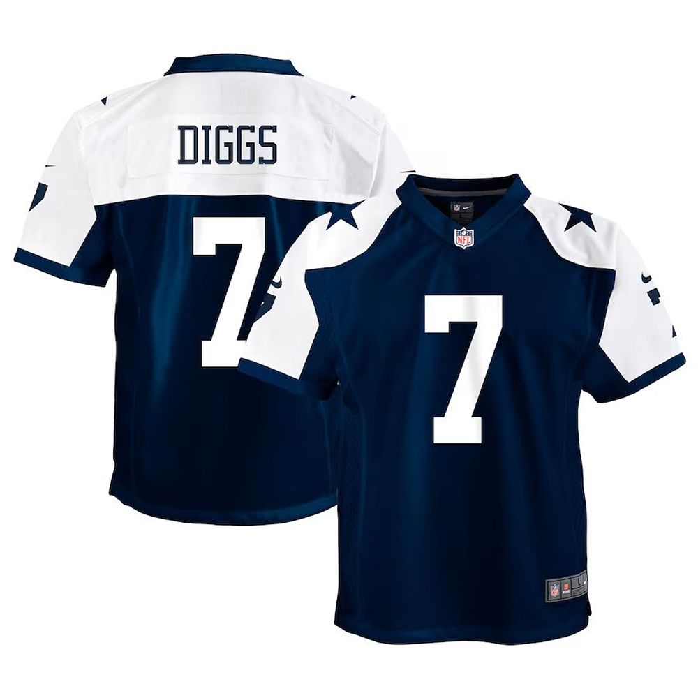 Youth Nike Trevon Diggs Navy Dallas Cowboys Game Jersey