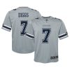 Youth Dallas Cowboys Trevon Diggs Nike Inverted Game Jersey Silver
