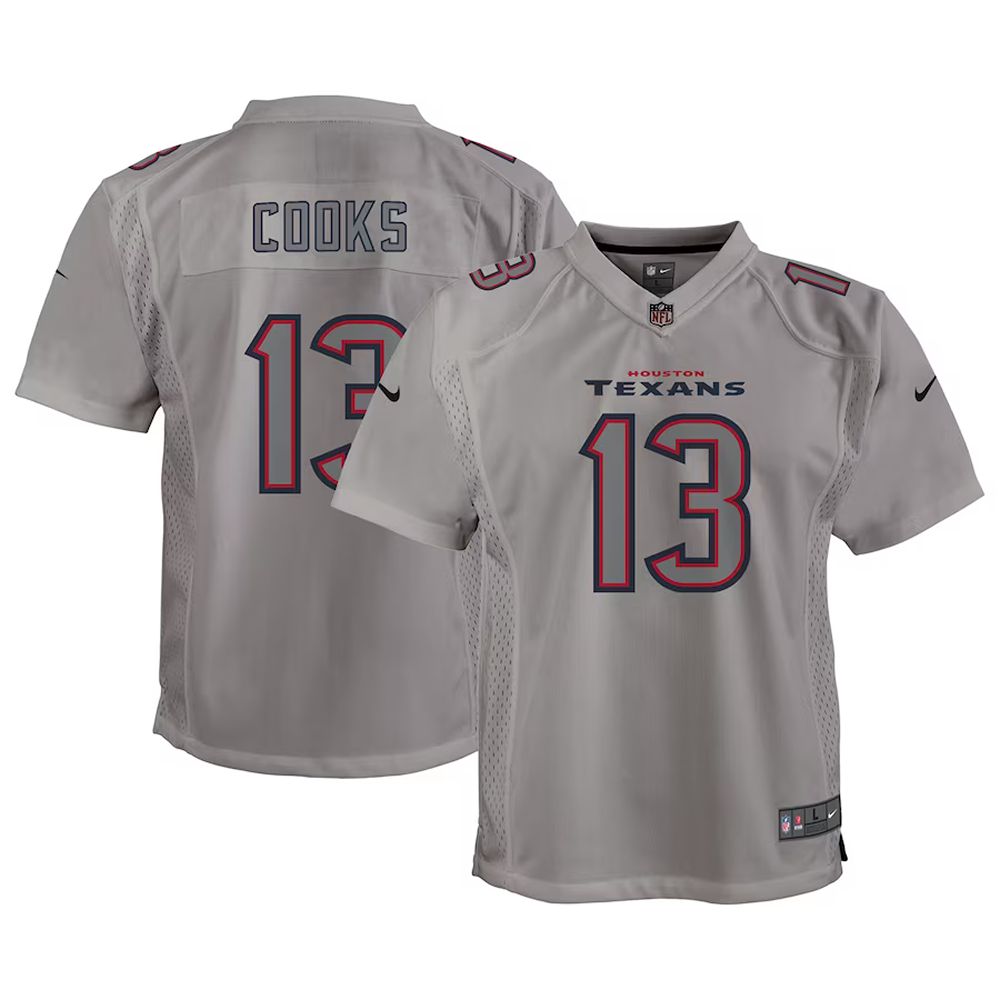 Youth Houston Texans Brandin Cooks Atmosphere Game Jersey Gray