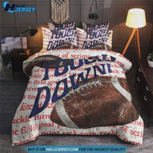 American Football Cotton Bed Sheets Spread Comforter Bedding Set