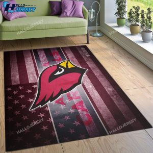 Arizona Cardinals Christmas Home Decor Rug