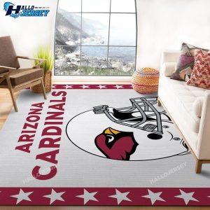 Arizona Cardinals Helmet Team Logo Rug