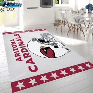 Arizona Cardinals Helmet Team Logo Rug