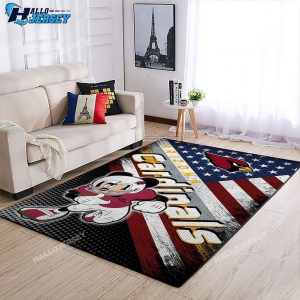 Arizona Cardinals Team Logo Mickey Rug