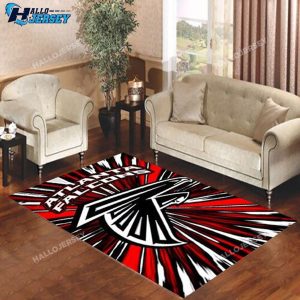 Atlanta Falcon Red Graphic Area Rug