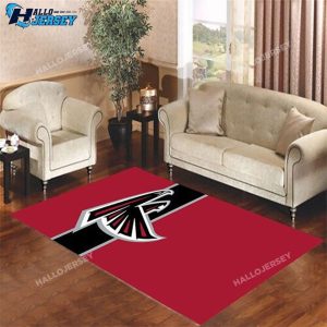 Atlanta Falcons Black Stripe Area Rug