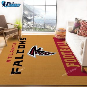 Atlanta Falcons Football Area Rug