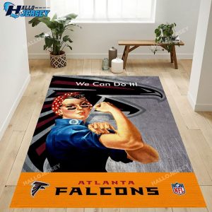 Atlanta Falcons Living Room Christmas Rug