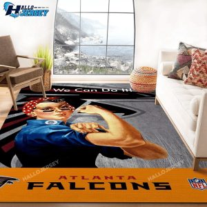 Atlanta Falcons Living Room Christmas Rug