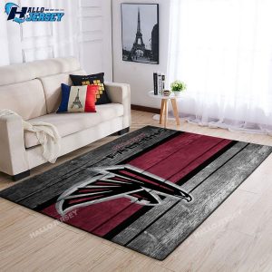 Atlanta Falcons Team Logo Wooden Style Nice Gift Area Rug