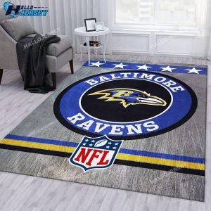 Baltimore Ravens Area Bedroom Christmas Gift Rug