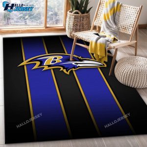 Baltimore Ravens Area Bedroom Home US Decor Rug