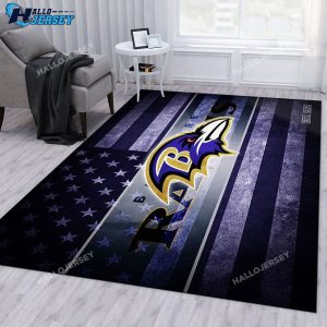 Baltimore Ravens Area Bedroom Rug