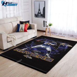 Baltimore Ravens Area Football Rectangle Rug