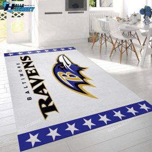 Baltimore Ravens Banner Team Logo Bedroom Rug