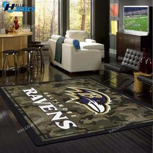 Baltimore Ravens Camo Rugs For Living Room