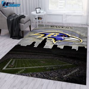 Baltimore Ravens Rectangle Bedroom Rug