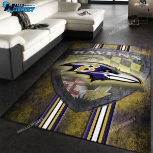 Baltimore Ravens Spirit Area Football Floor Decor Rugs