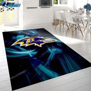 Baltimore Ravens Team Logo Bedroom Rug