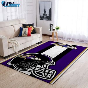 Baltimore Ravens Team Logo Helmet Rugs