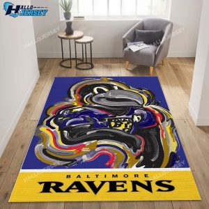 Baltimore Ravens Team Logos Area Rug