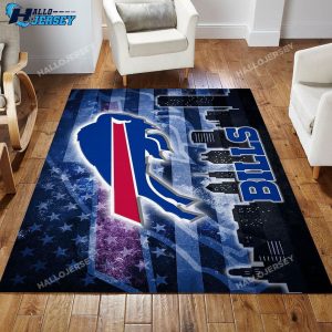 Buffalo Bills Area Bedroom Rug US Gift