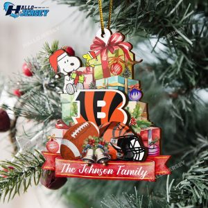 Cincinnati Bengals And Snoopy Ornament
