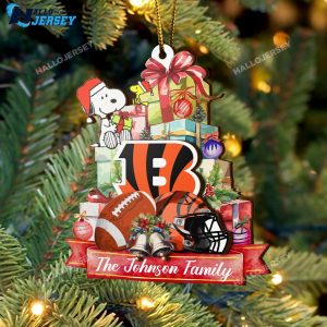 Cincinnati Bengals And Snoopy Sport Ornament 5