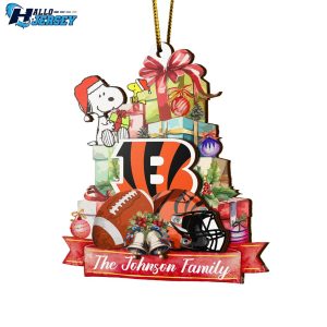 Cincinnati Bengals And Snoopy Sport Ornament 6