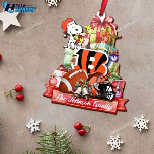 Cincinnati Bengals And Snoopy Sport Ornament 7