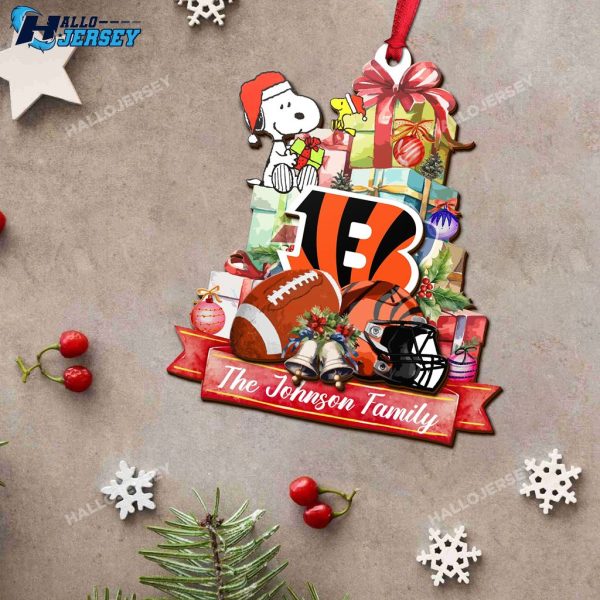 Cincinnati Bengals And Snoopy Ornament