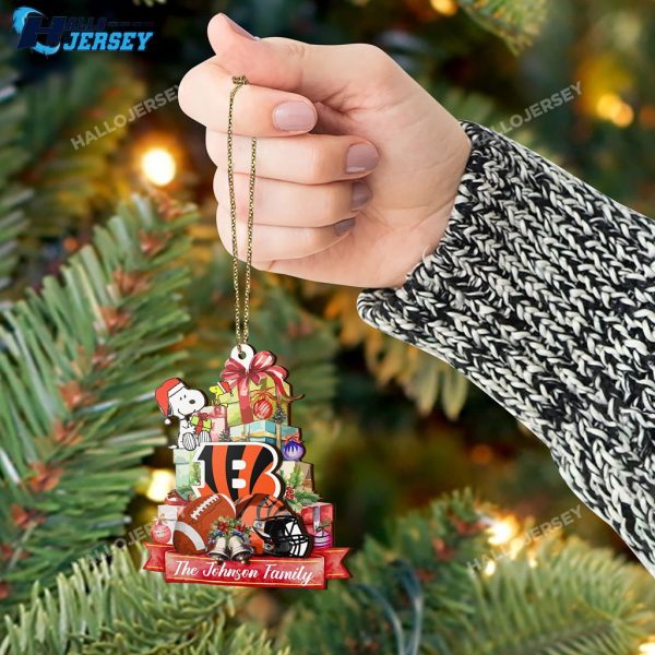 Cincinnati Bengals And Snoopy Ornament