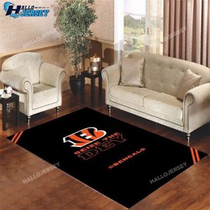 Cincinnati Bengals For Living Room Rectangle Rug