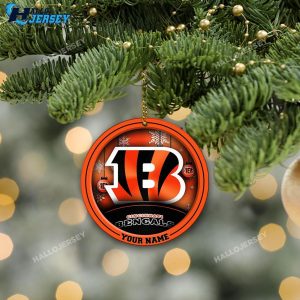 Cincinnati Bengals Circle Acrylic Custom Ornament 5